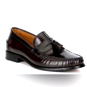 Dillard’s Flag LTD., Men's Black Dean Tassel Loafers, size 9.5, Tassel, Leather